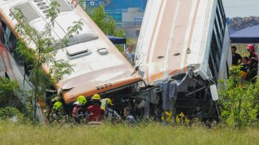 Así quedaron las dos unidades siniestradas.