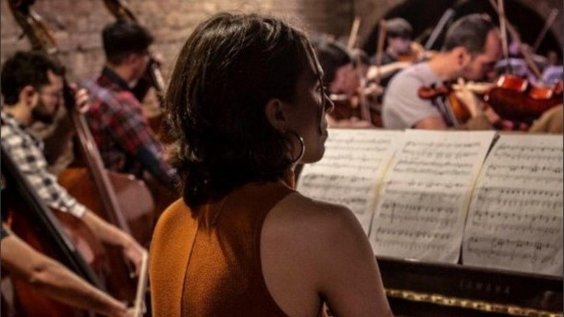 La Orquesta Escuela de Tango.