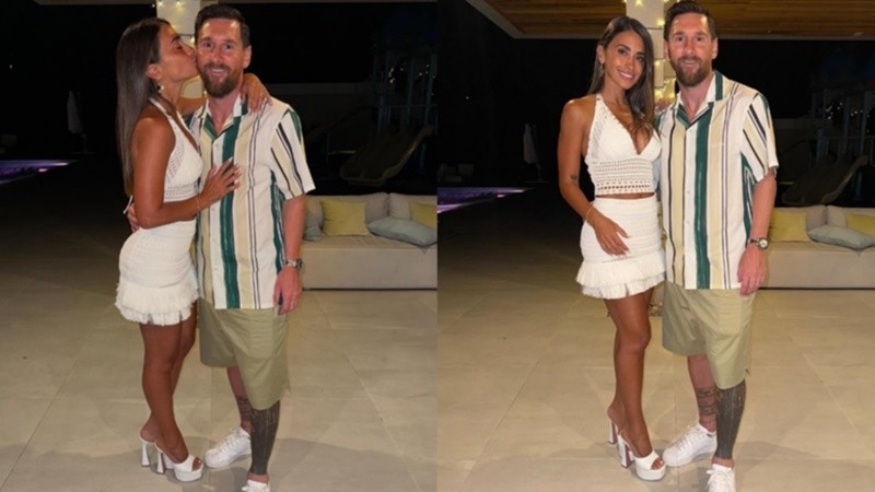 Leo y Antonela recibieron el Año Nuevo en Funes.