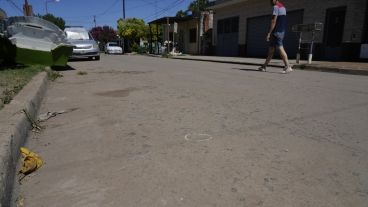 La escena del homicidio ocurrido este miércoles por la noche en General López al 100.