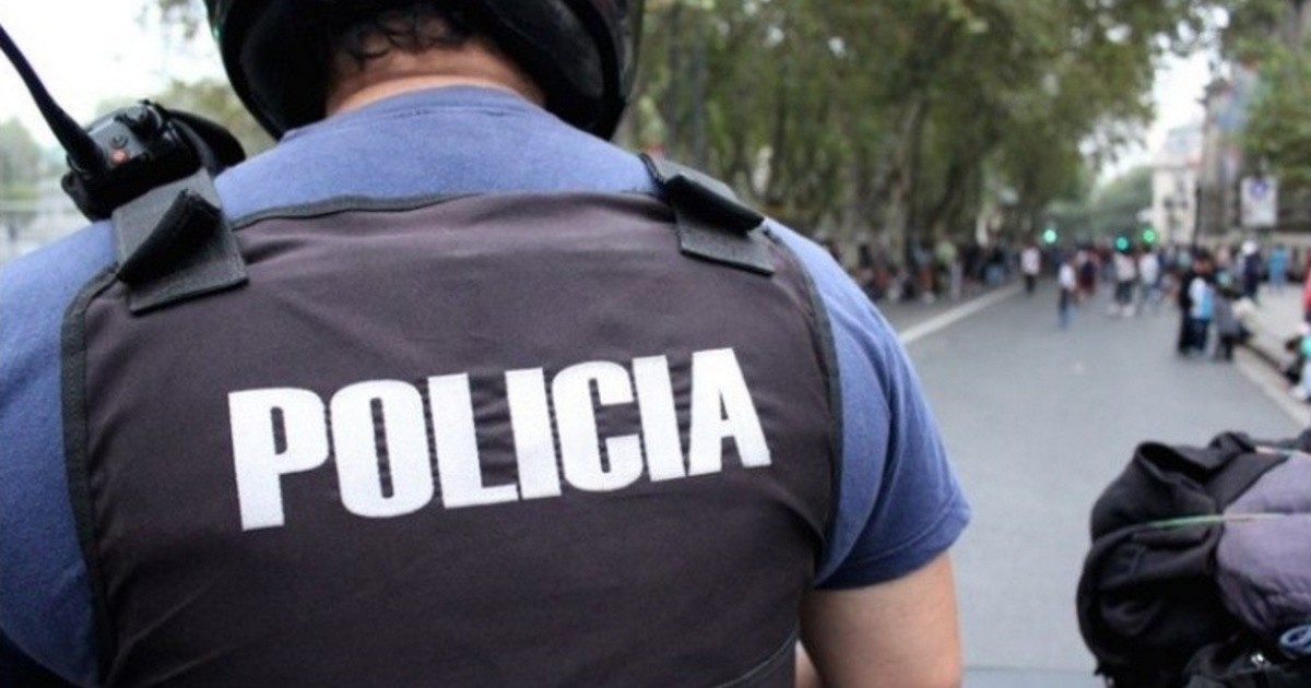 Patrullero de la brigada motorizada de la policía de Rosario