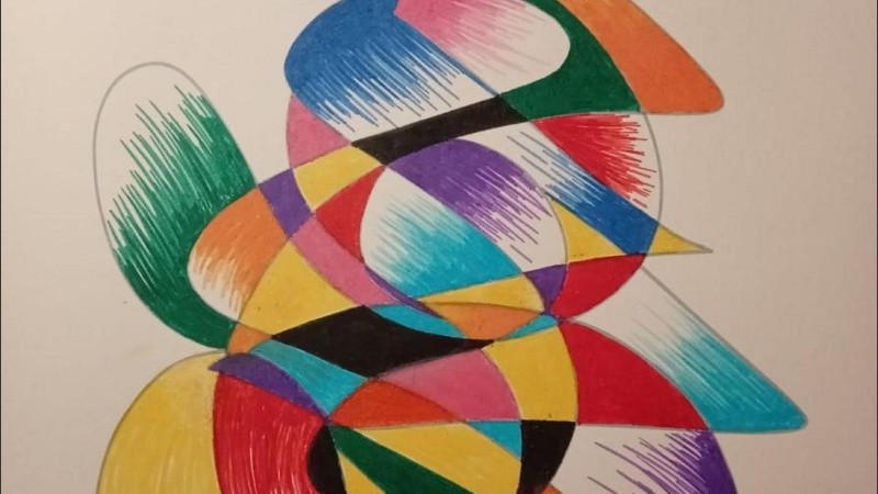 Una de las obras que integra la muestra 