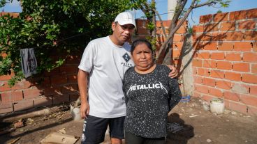 Fabio con su mamá, Antonia Jerez.
