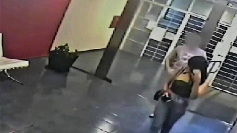 Una captura de pantalla de un video que el juez valoró como prueba en el procesamiento.