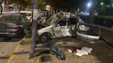 López conducía a 120 kilómetros por hora a la salida del túnel Illia.