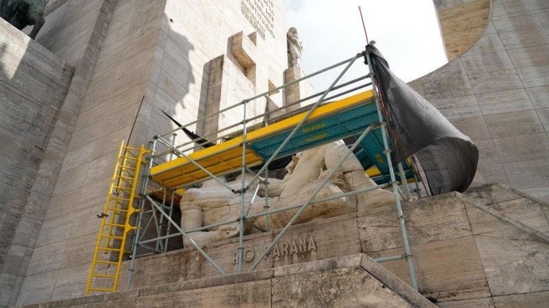 El 17 de febrero se retomarán las obras en el Monumento a la Bandera.