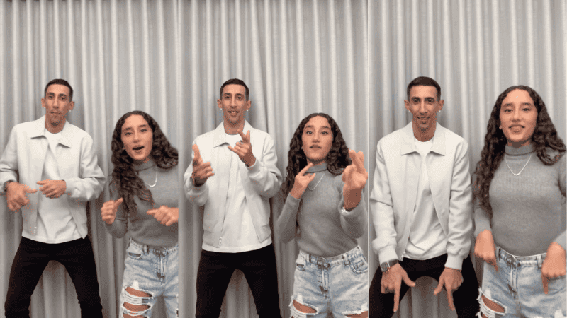 Angelito y la divertida secuencia con Mía.