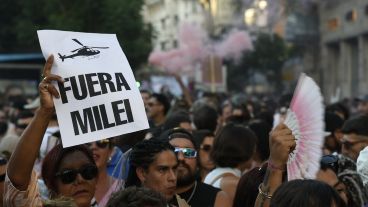 La movilización en Rosario inició en la plaza San Martín y se extendió hasta el Monumento a la Bandera.