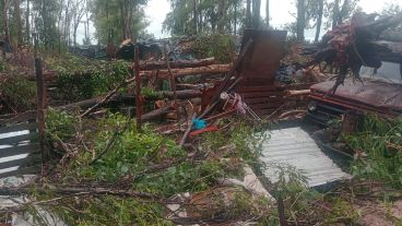 El lugar donde quedaron atrapados los hermanitos.