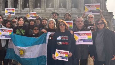 Movilización antifascista en Roma.