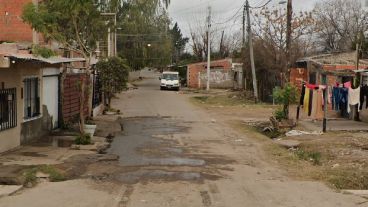 La cuadra donde ocurrió la segunda balacera este domingo, con un fallecido y cuatro heridos.