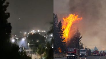 Las lluvias y los incendios en El Bolsón.