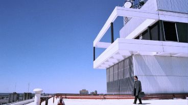 La terraza de la Bolsa de Comercio fue una de las locaciones más destacadas por su vista.