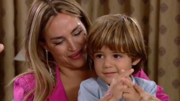 Belén Fancese junto a su hijo, Vitto.