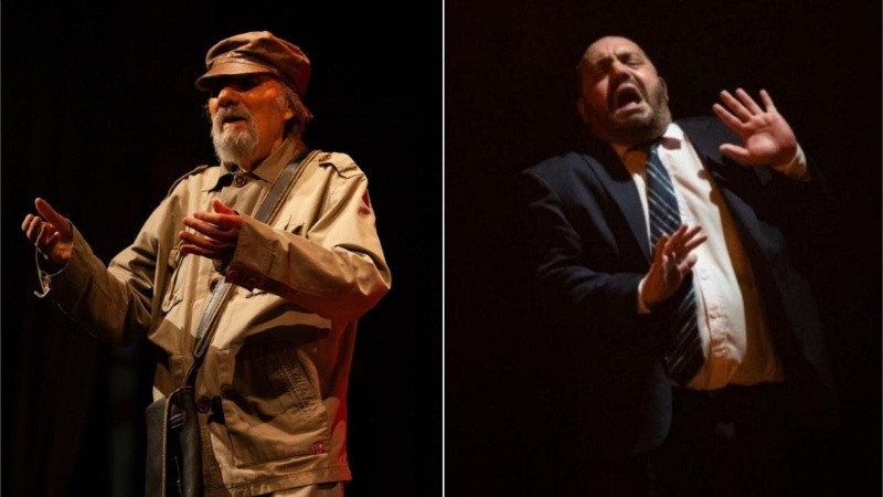 Los actores Naum Kransnianski y Manuel Baella.