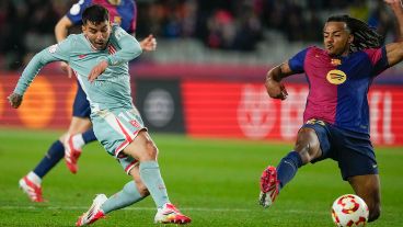 El rosarino Ángel Correa fue clave para la remontada el Colchonero.