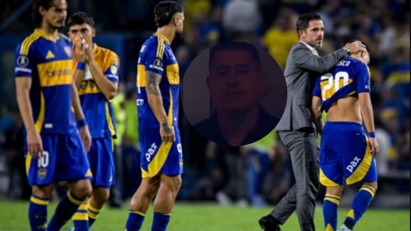 La desazón de los jugadores de Boca tras la eliminación.
