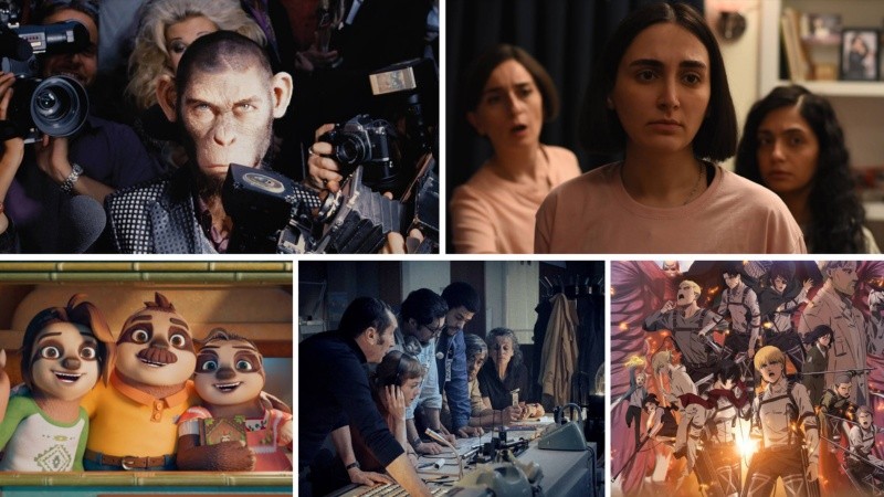 Better Man: La historia de Robbie Williams; La semilla del fruto sagrado; Septiembre 5; Los Perez Osos; Attack on Titan: El ataque final.