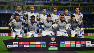 Los once titulares canallas que saltaron a la cancha este viernes a la noche.