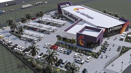 El render de cómo será el centro comercial sobre la autopista a Cordóba.