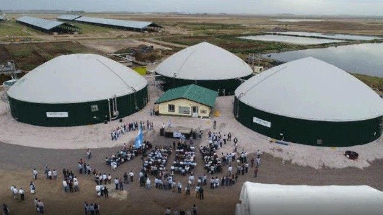 La principal planta láctea de Adecoagro en la provincia de Santa Fe.