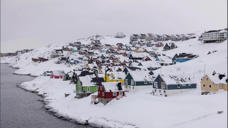 Vista general de la zona de Myggedalen en Nuuk en Groenlandia, en una imagen de archivo.