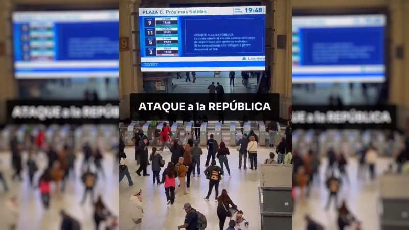 El vocero Manuel Adorni compartió el video.