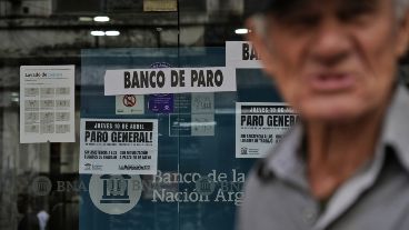 El cierre de los bancos también se reflejó en el centro.