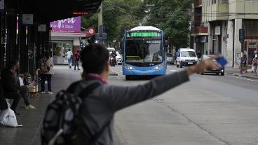 El recorrido de los colectivos fue normal.