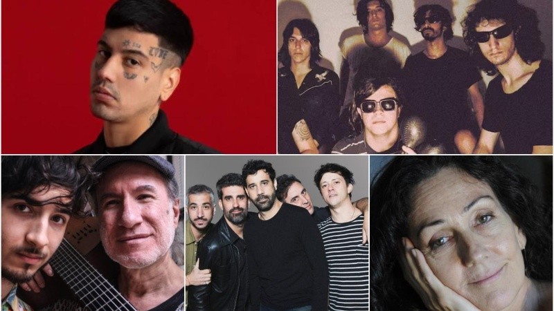 Duki, Winona Riders, Dúo Sinesi, Chicosvaca y Silvia Iriondo.