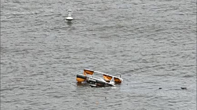 Un helicóptero se estrelló en el Río Hudson, en New York.