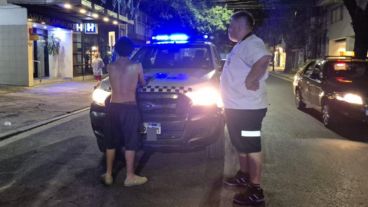 Uno de los cuidadoches detenidos durante los operativos.