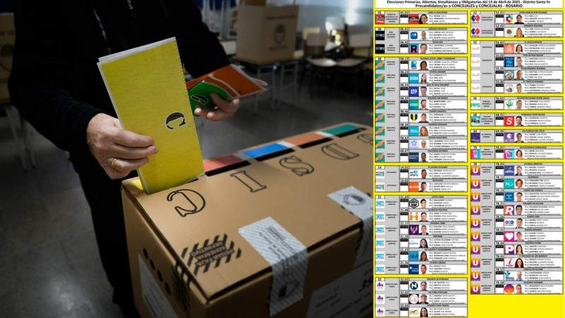 La boleta amarilla será para elegir a concejales este domingo de elecciones.