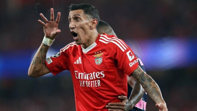 Di María brilla en el Benfica de Portugal.