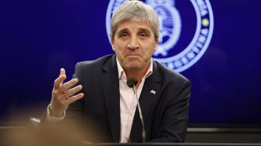 El ministro de Economía Luis Caputo.