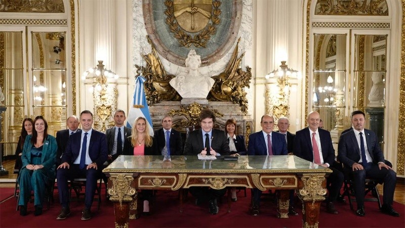 Milei habló en cadena nacional este viernes a la noche.