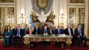 Milei habló en cadena nacional este viernes a la noche.