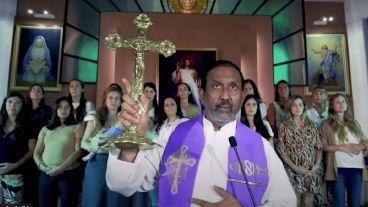 En 2024, el padre Ignacio celebró de forma virtual el Vía Crucis este Viernes Santo "por salud, trabajo y pan".