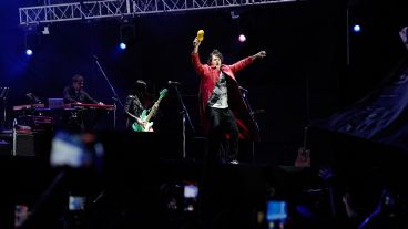 El despliegue del frontman Ciro Martínez.