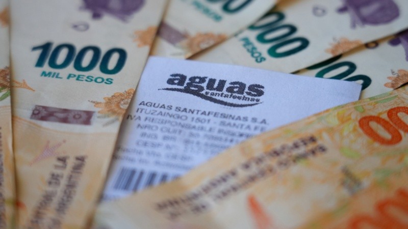 La factura de Aguas Santafesinas vendrá con aumentos en los próximos dos bimestres de 2025.