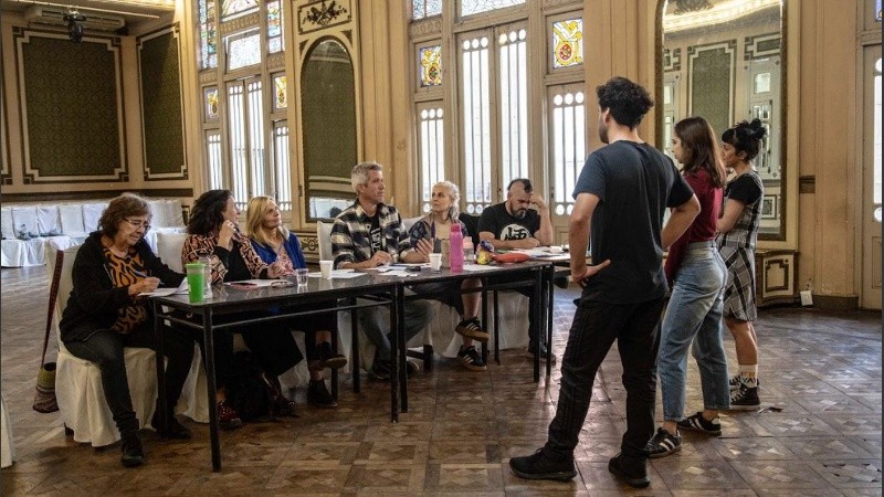 Una imagen del casting de la obra 