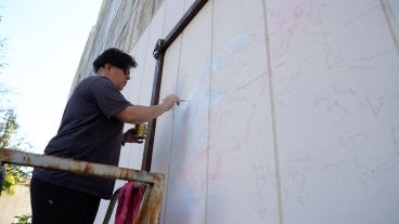 Los preparativos en El Salvador para el acto de este viernes 2 de mayo.