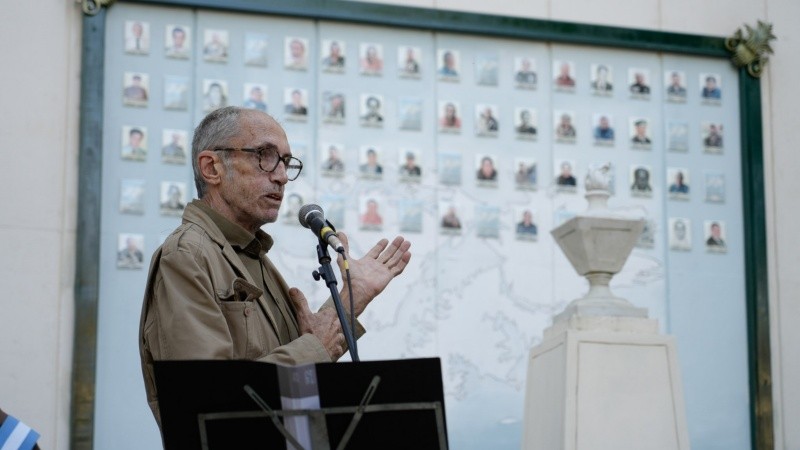 Dante Taparelli fue uno de los impulsores del espacio Malvinas dentro del cementerio y museo.