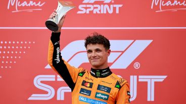 Lando Norris terminó primero en la Sprint Race del Gran Premio de Miami.