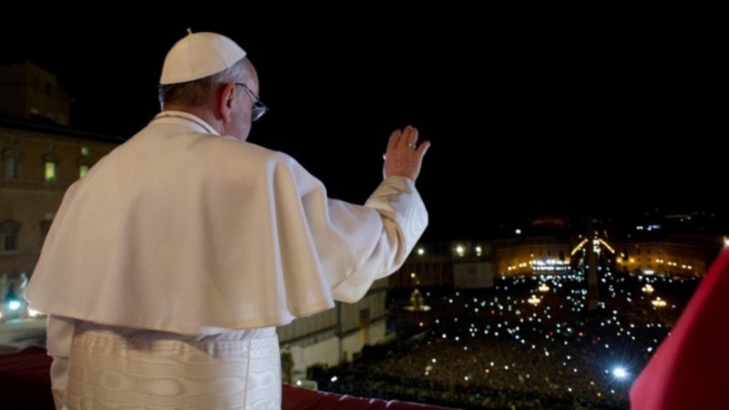 Bergoglio se convirtió el 266º papa de la Iglesia católica el 13 de marzo de 2013.
