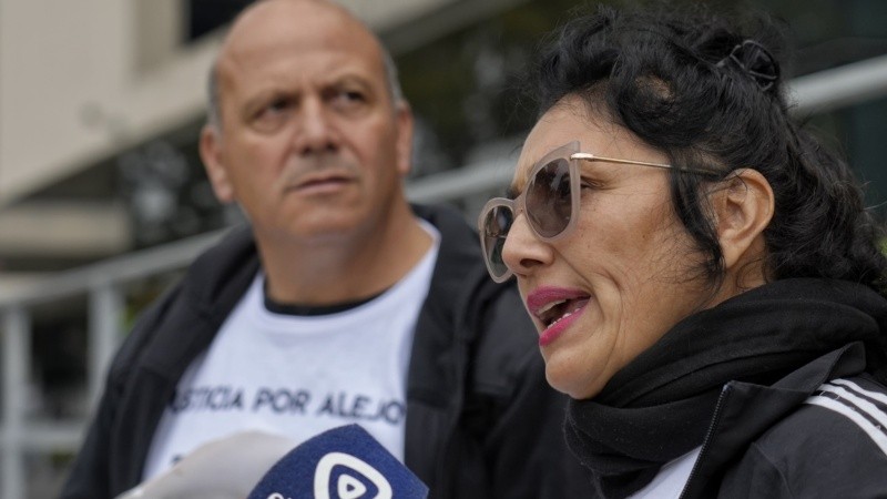 Graciela, la madre del barbero asesinado.