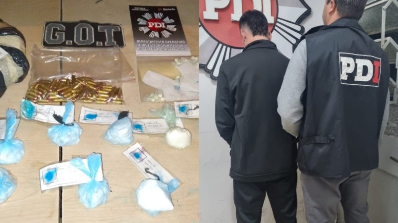 César B. fue detenido en uno de los allanamientos realizados el lunes en Villa Constitución.