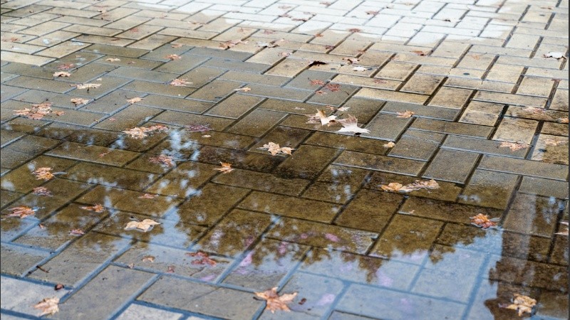 La ciudad se llenó de charcos.