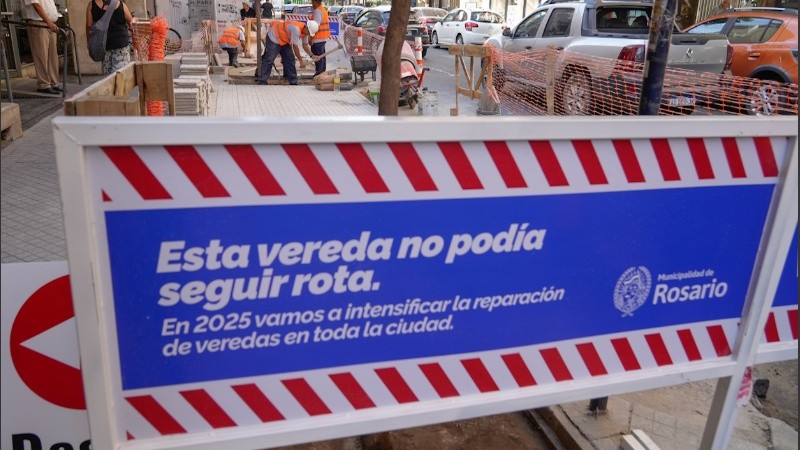 La Municipalidad ya reconstruyó 50 mil metros cuadrados de veredas en lo que va del año.