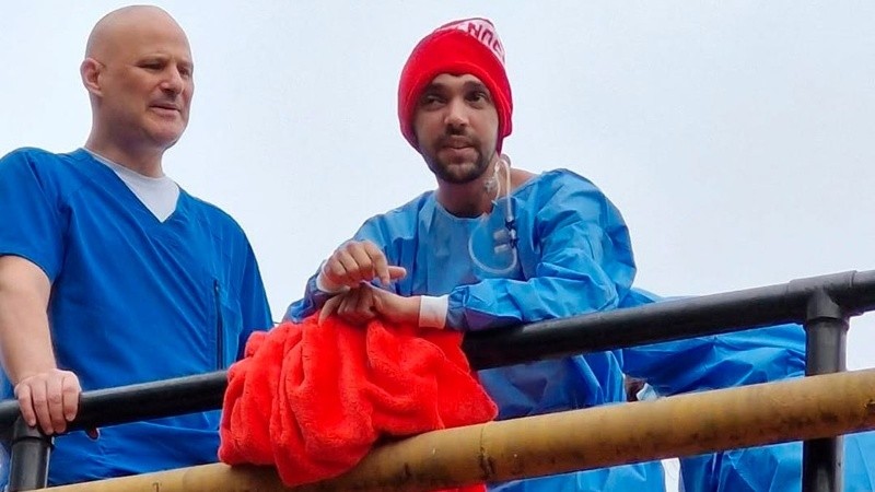 Esta fue la primera aparición pública de Grillo, quien recibió el impacto de un cartucho de gas lacrimógeno